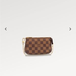LV Mini Pochette in Damier Ebene